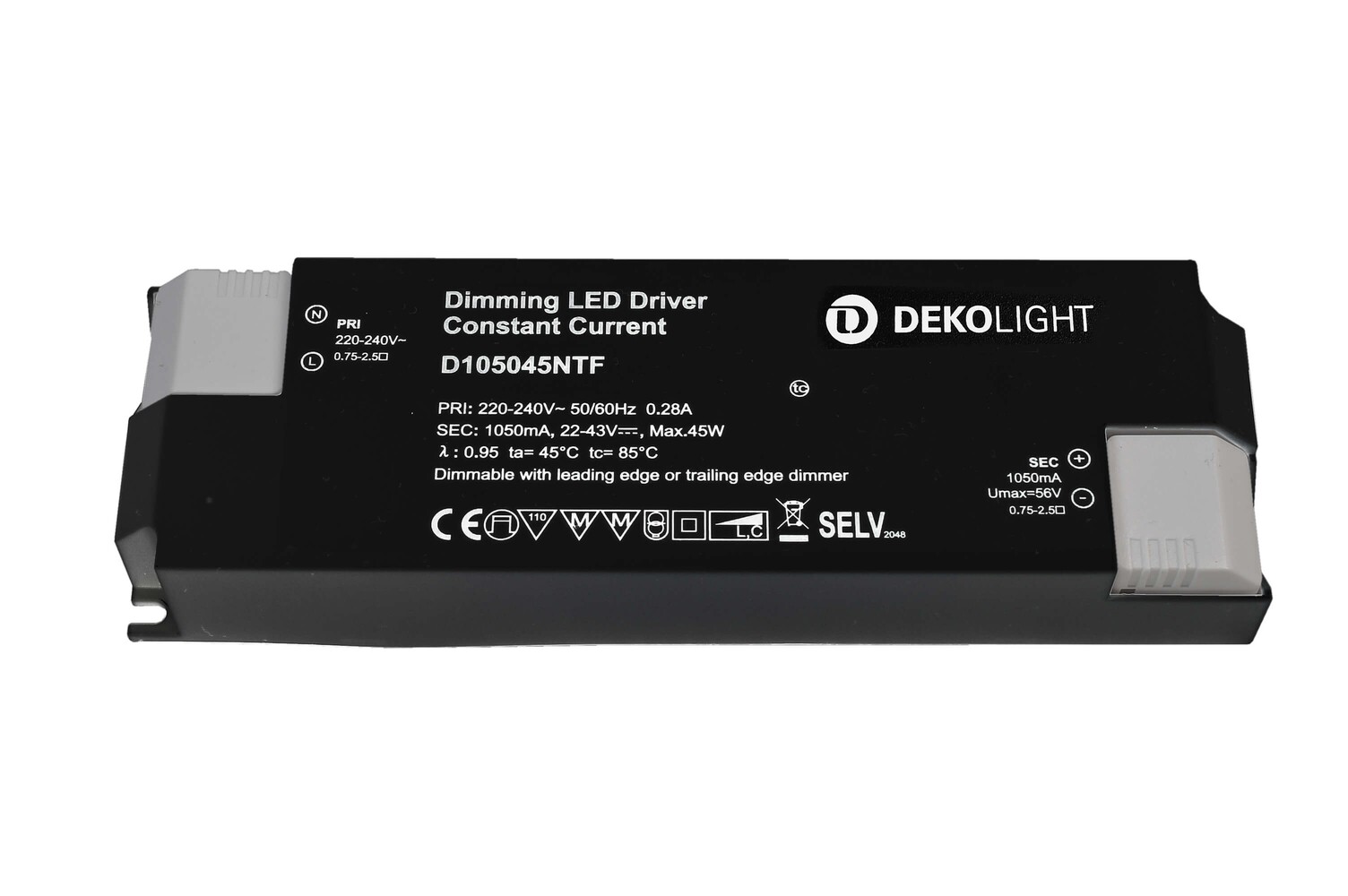 Stromkonstantes und dimmbares LED-Netzgerät von der Marke Deko-Light