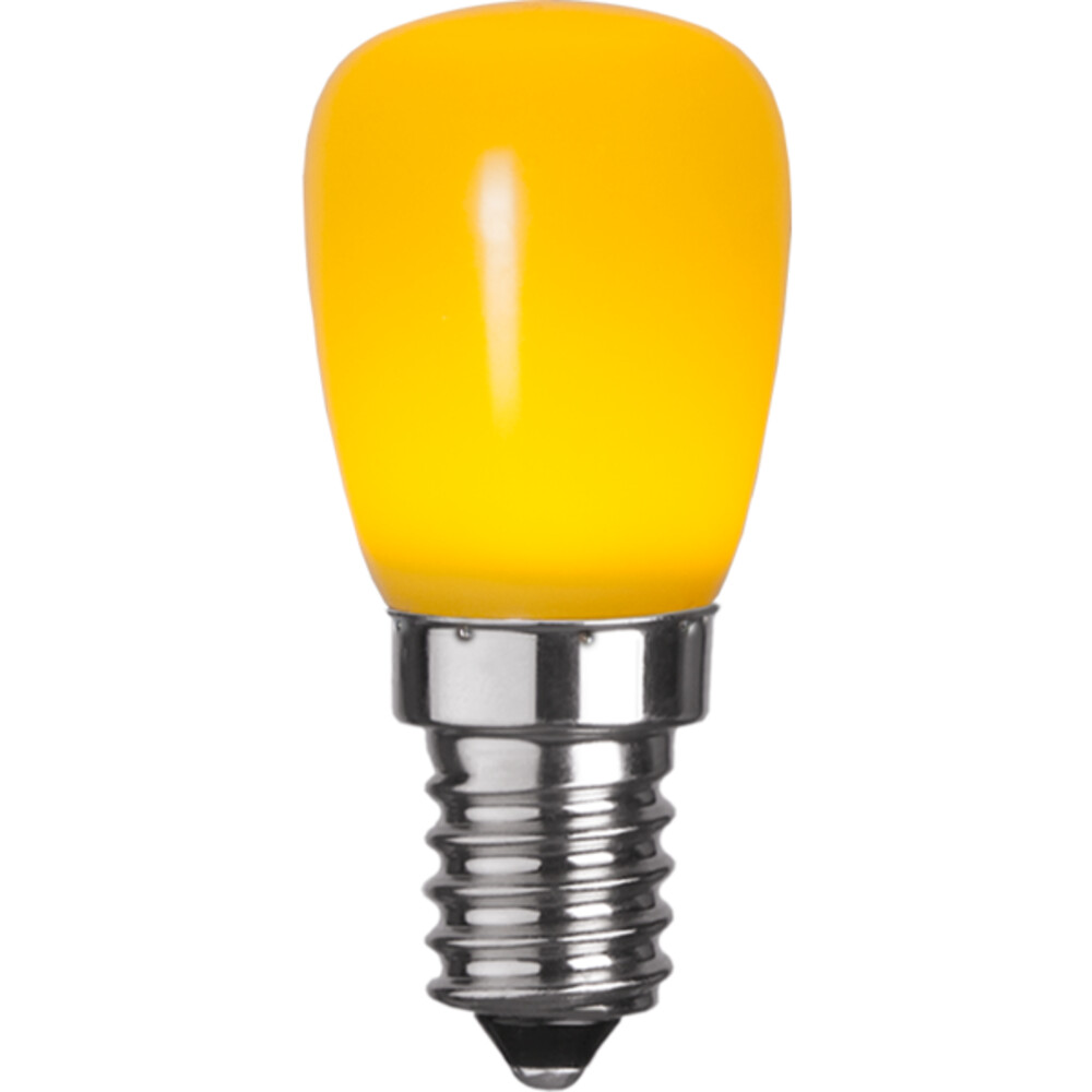 Leuchtendes gelbes LED-Leuchtmittel aus Polycarbonat von Star Trading mit einem warmen Leuchten