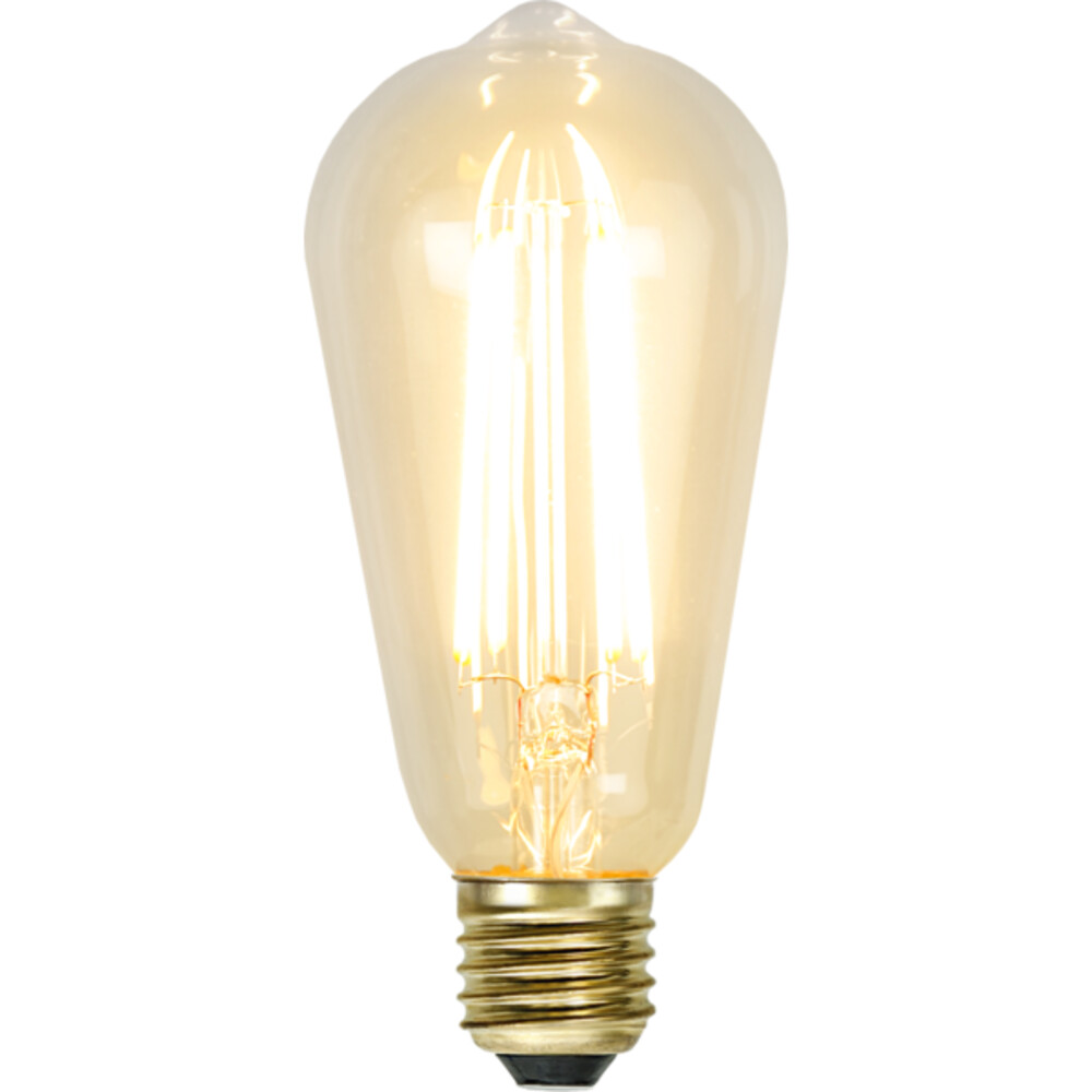 EdisonOptic LED-Leuchtmittel von der Marke Star Trading mit einem warmen und sanften Glühen