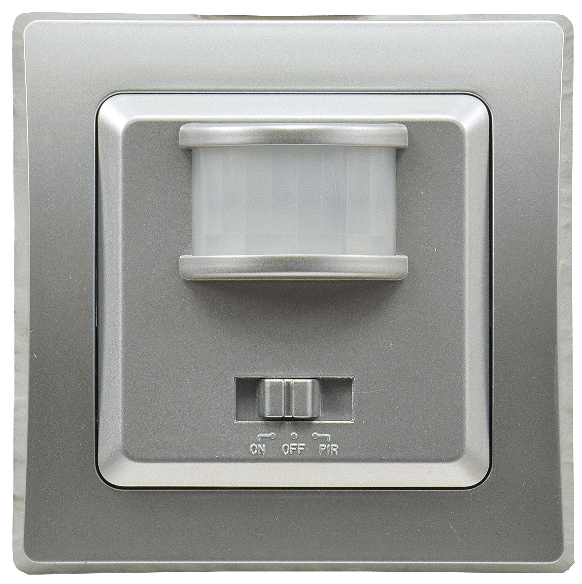DELPHI Bewegungsmelder 160°, Silber, LED geeignet, 250V~, Unterputz, 3-Draht