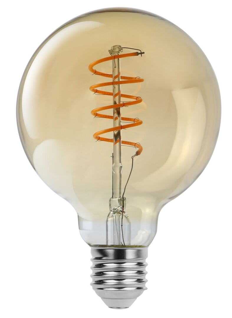 Filament Leuchtmittel 1419, E27, 4W, 2200K, 350lm, warmweiß, ø95mm