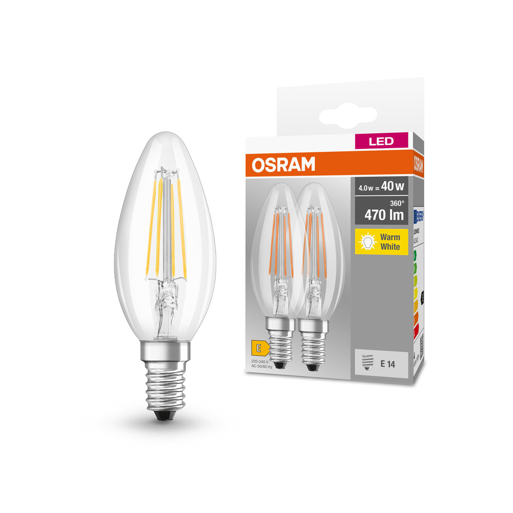 Hochwertiges OSRAM LED-Leuchtmittel strahlt in warmen 2700K