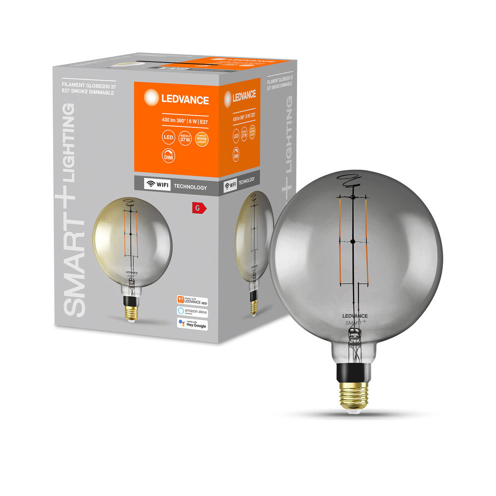 Hochwertiges und energiesparendes Filament Leuchtmittel von LEDVANCE, dimmbar und mit einer Farbtemperatur von 2500 K