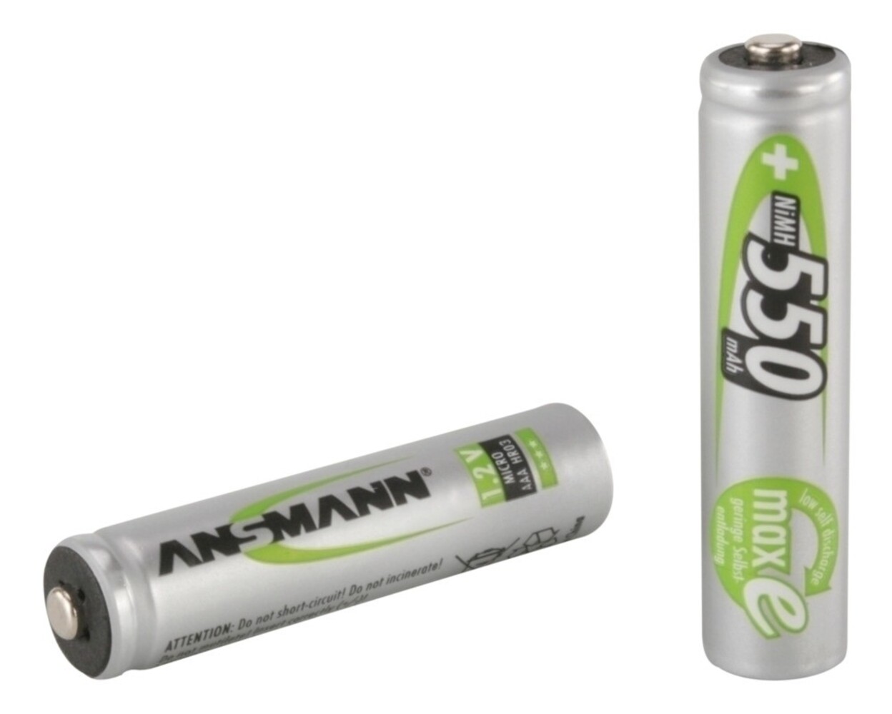 Hochwertige AAA Batterien von Ansmann mit 550 mAh Kapazität