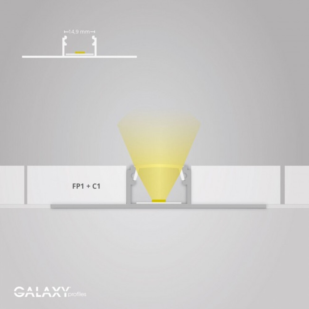 Hochwertiges LED-Profil der Marke GALAXY in modernem Design