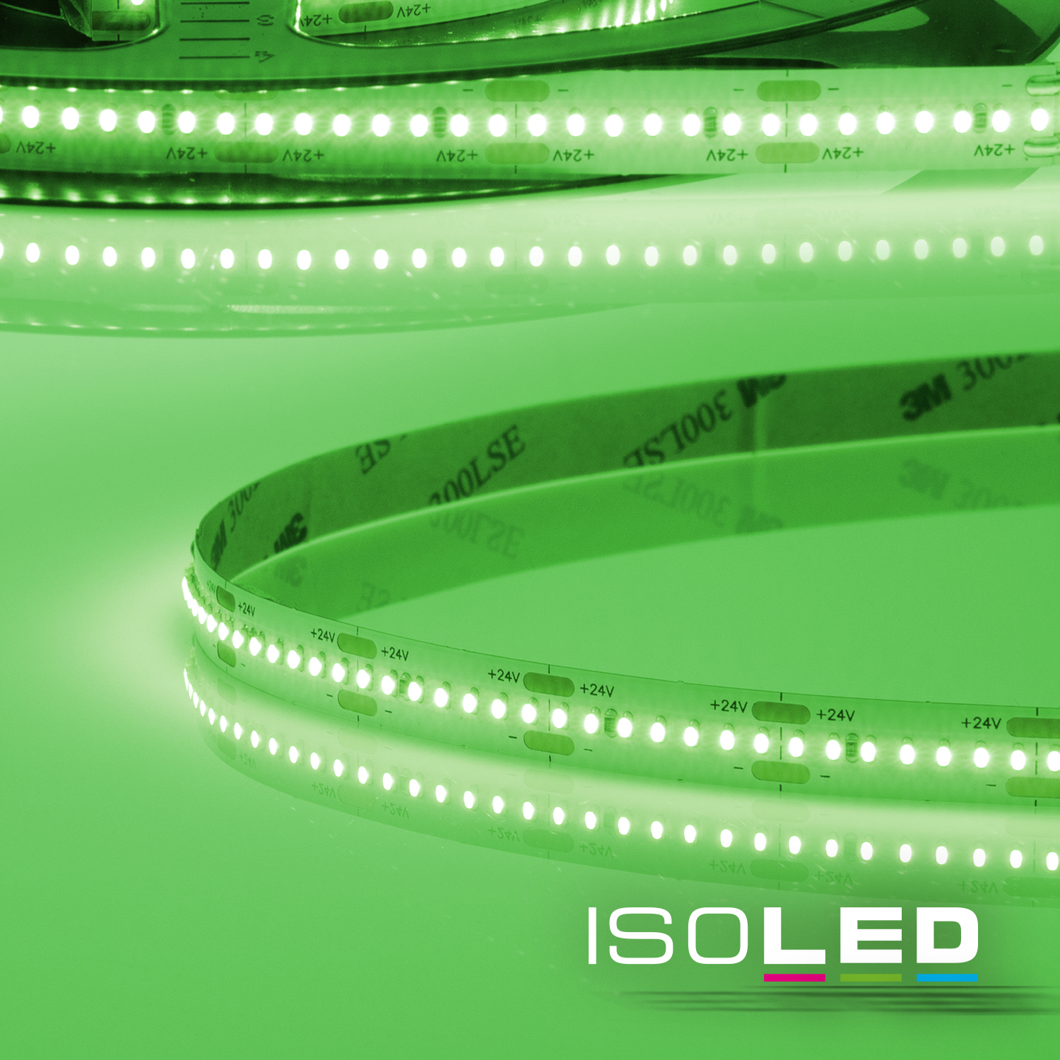 114050 LED CRI9G Linear10-Flexband, 24V, 15W, IP20, grün