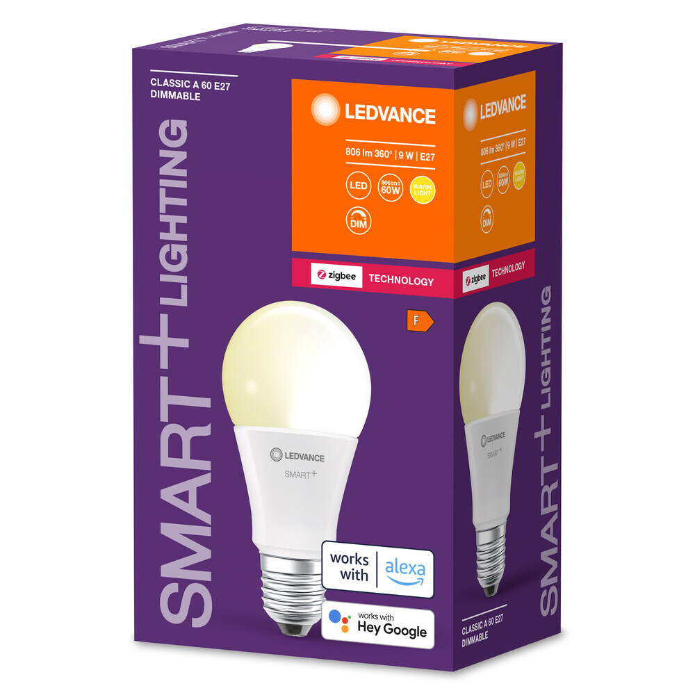Energieeffizientes LED-Leuchtmittel von LEDVANCE in warmweißer Farbtemperatur