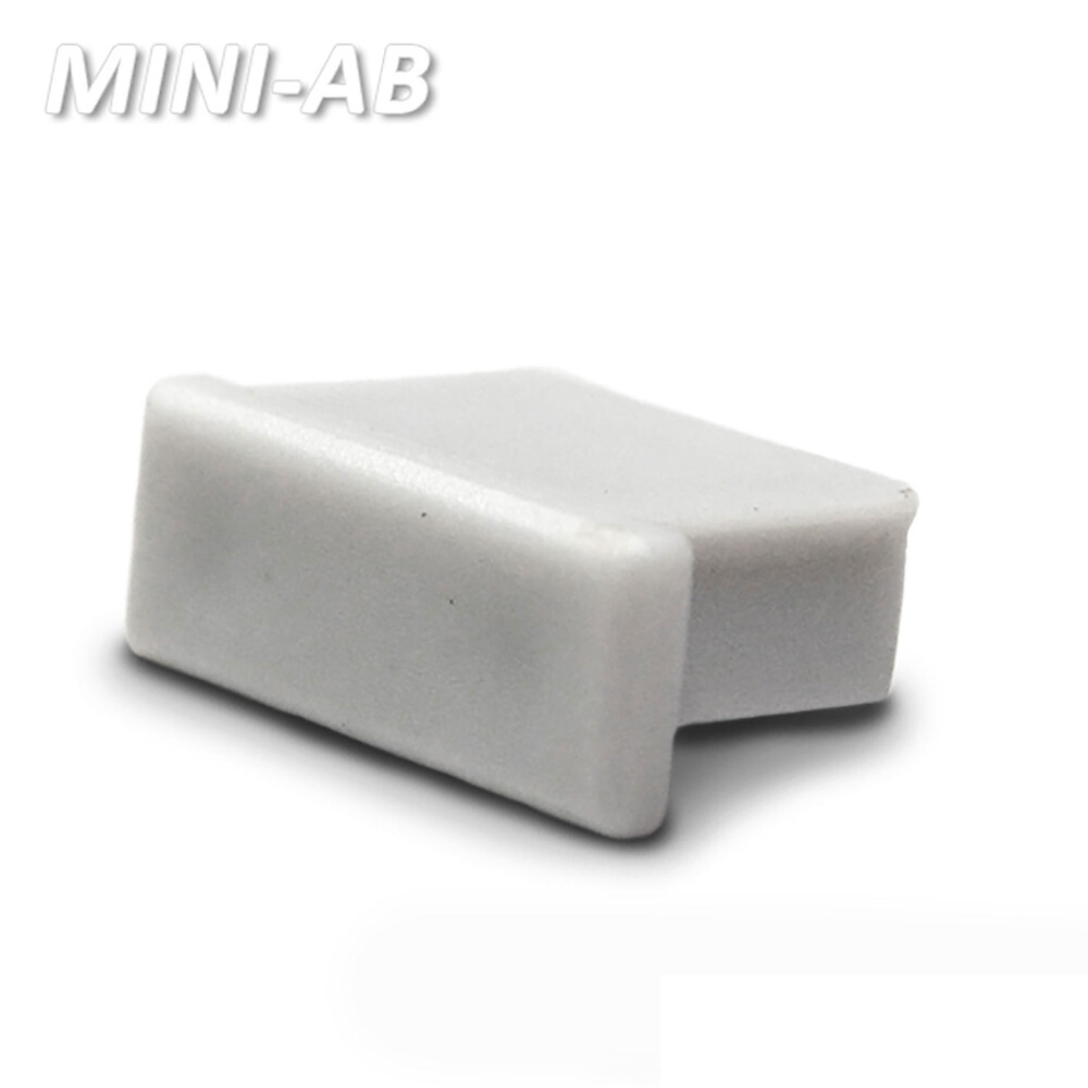 Hochwertige silberne Endkappe von Isoled passend für Profil MINI AB10