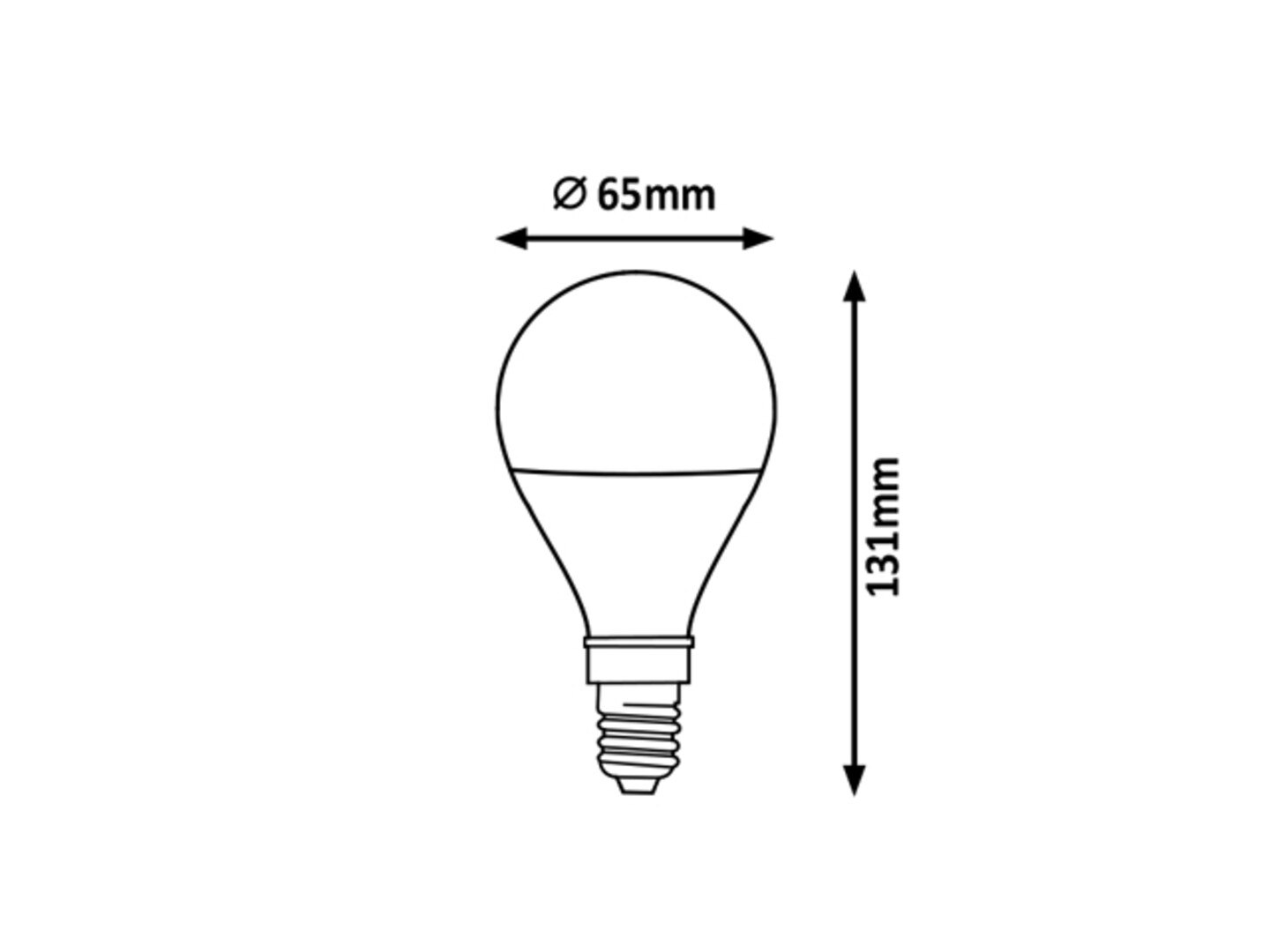 LED-Leuchtmittel 1468, E27, 17W, 3000K, 2100lm, Metall, warmweiß, 13,1cm