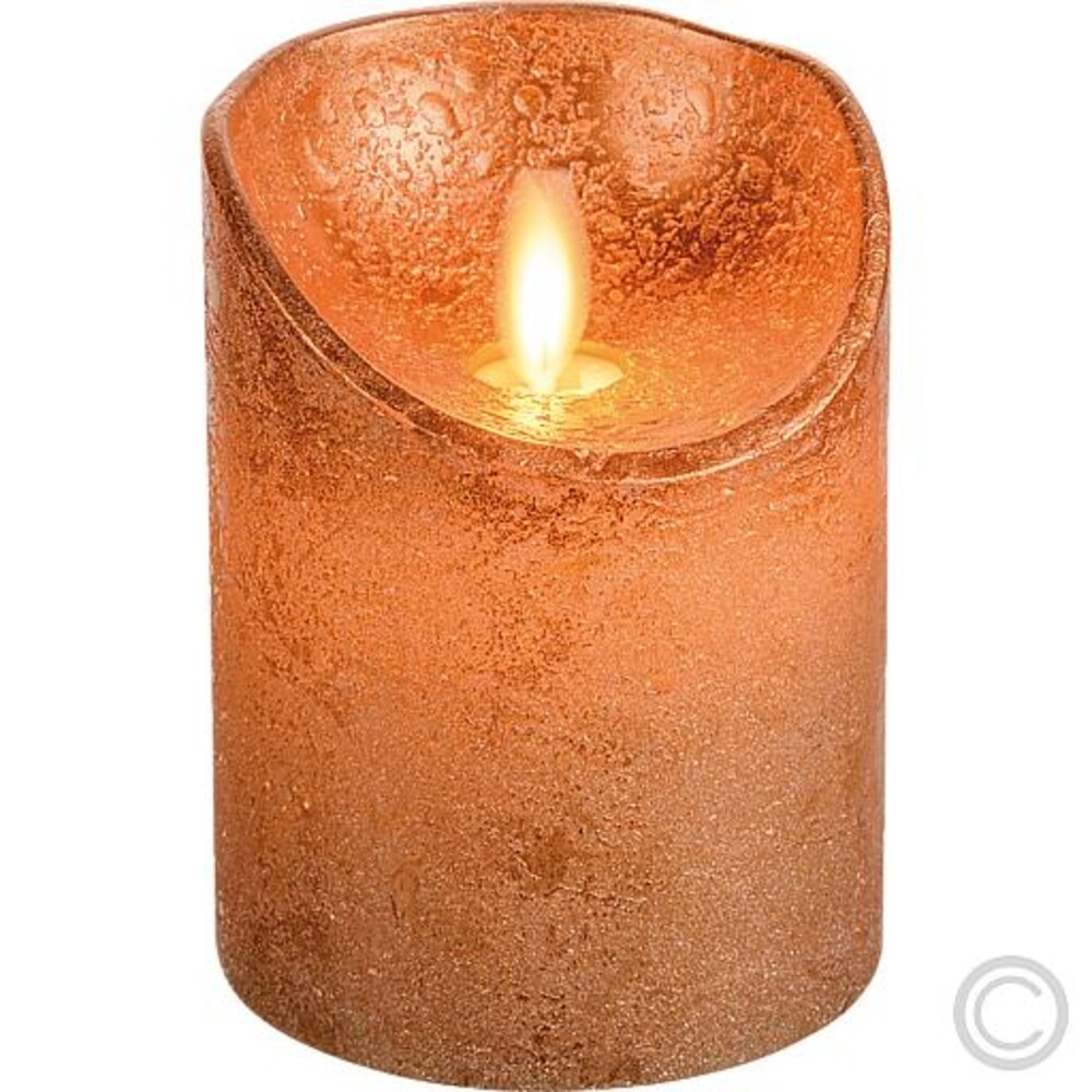Kupferfarbene LED Kerze der Marke Lotti