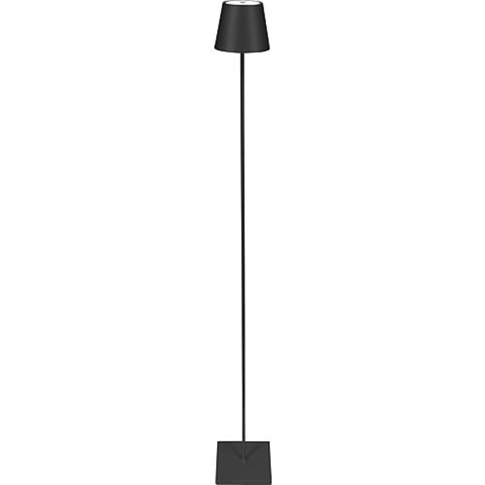 Elegante SIGOR LED Akku Stehleuchte in luxuriösem Schwarz