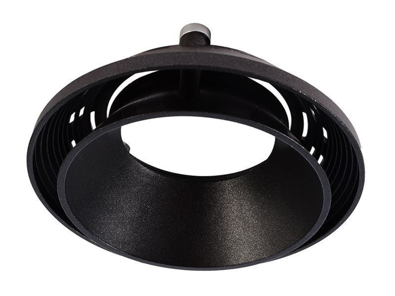 Schwarzes Zubehör von Deko-Light, genannt Reflektor Ring II, für die Serie Uni II Mini mit einer Höhe von 25 mm