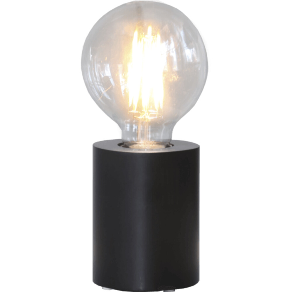 Stilvolle Stehlampe in Schwarz von Star Trading mit E27 Schalter
