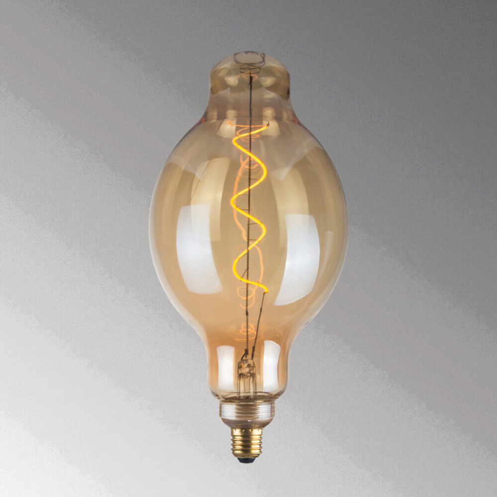 Bernsteinfarbenes Filament Leuchtmittel von der Marke FHL easy, gemütlich und einladend
