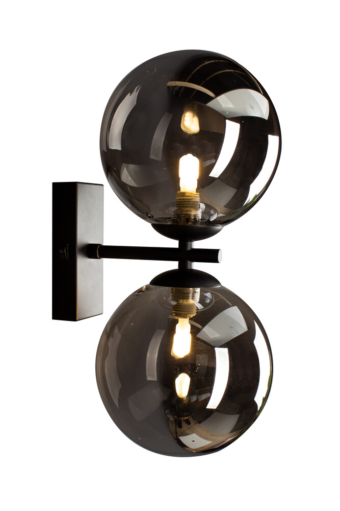 Eine stilvolle Wandleuchte von ECO-LIGHT, verpackt in einem soutbrillanten Schwarzton