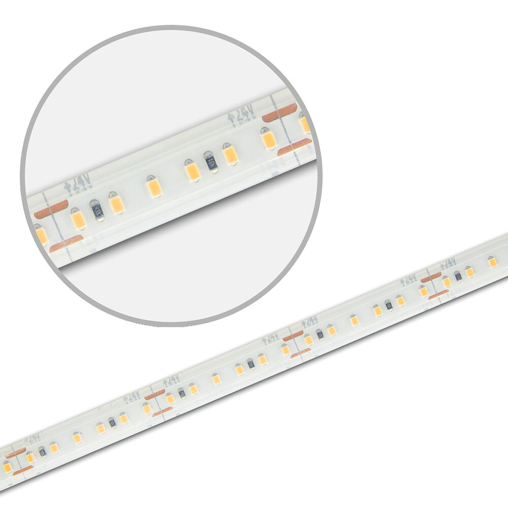 Hochwertiger LED Streifen der Marke Isoled in warmweißer Farbe