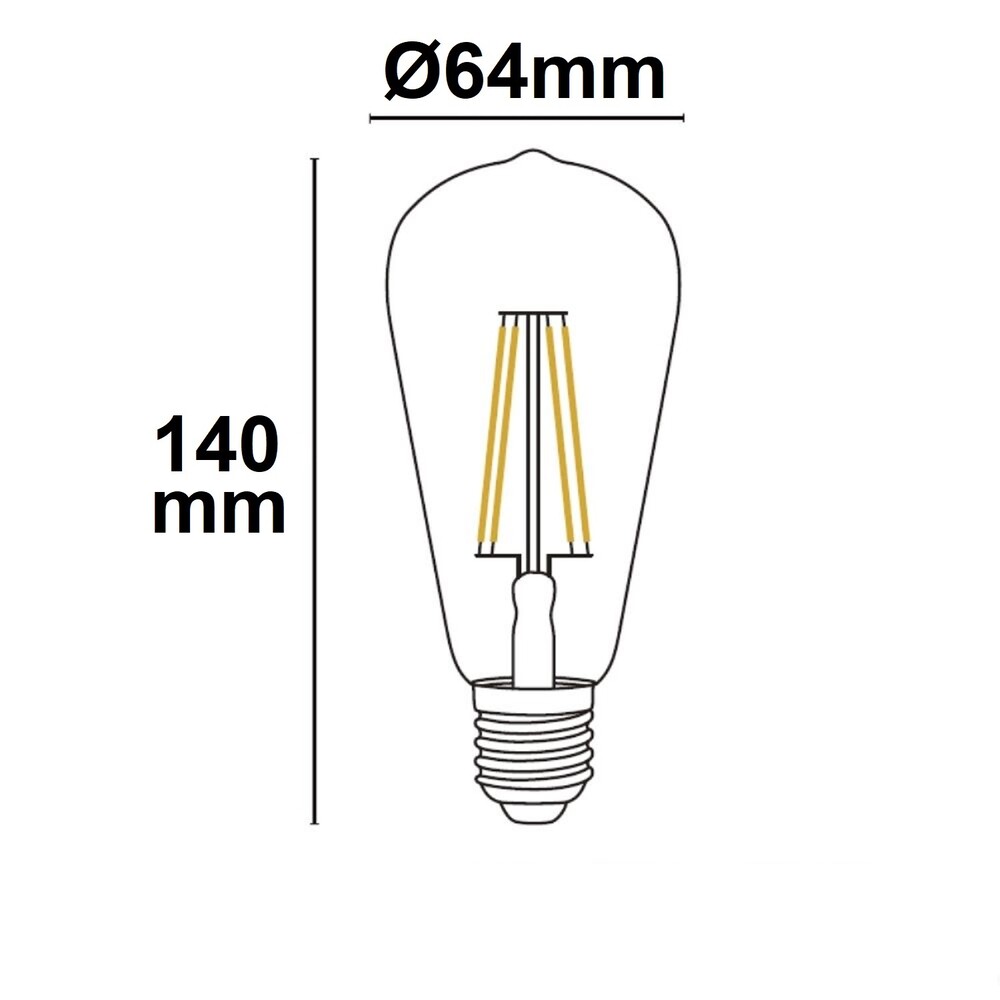 Hochwertiges LED-Leuchtmittel in warmweiß von Isoled