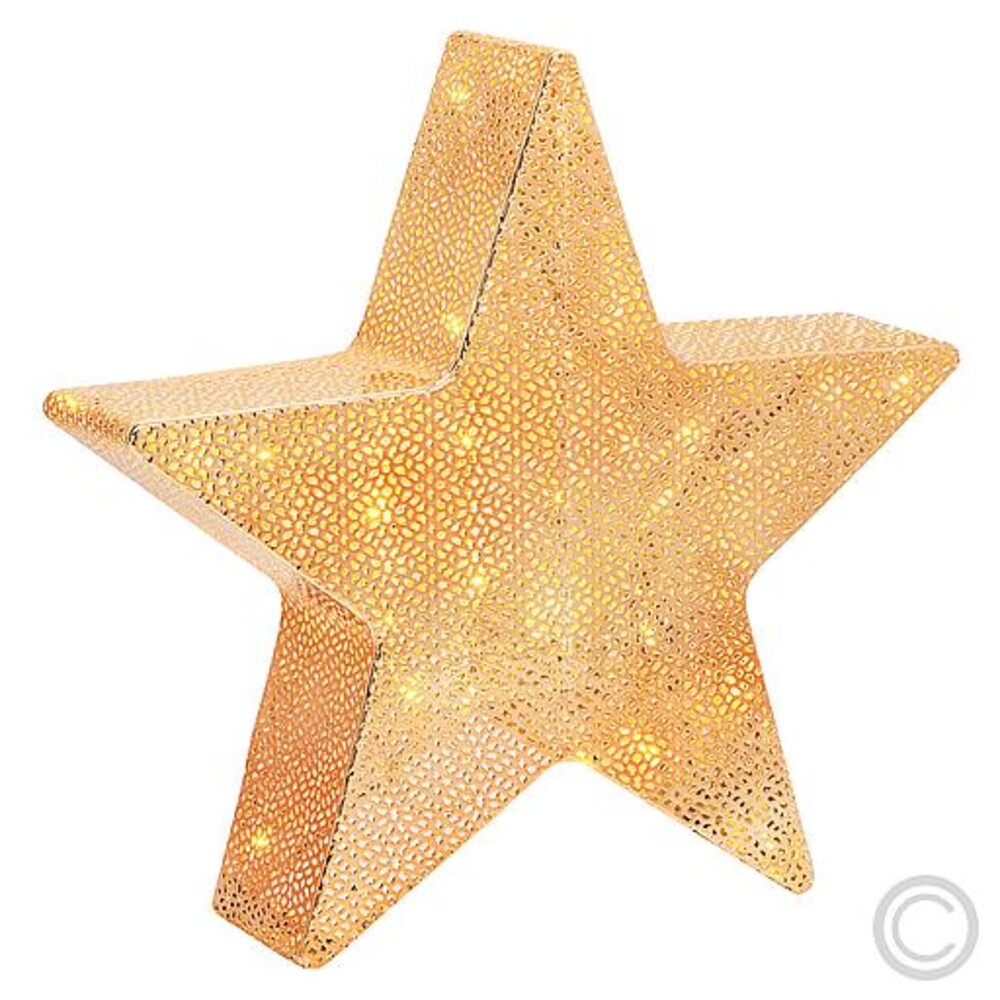 Glänzender kupferfarbener Stern von der Marke Lotti