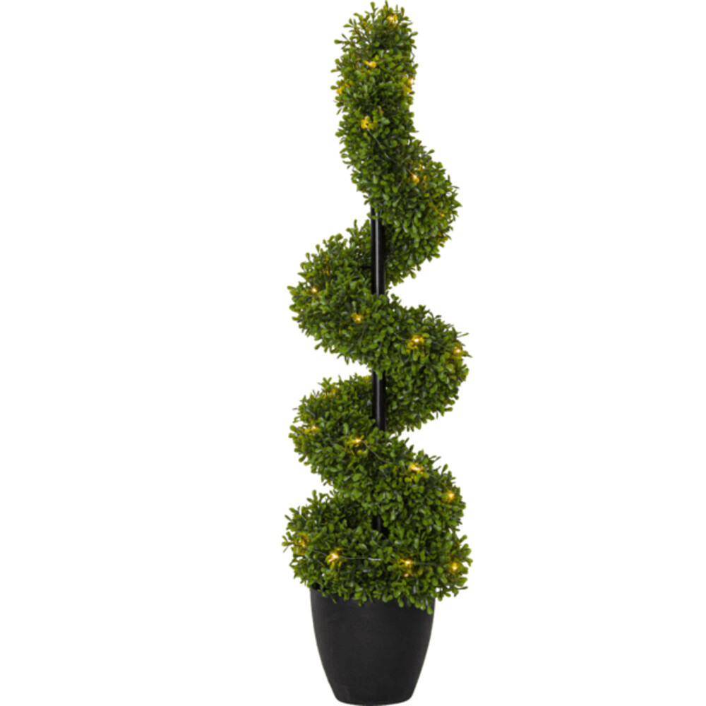 Eleganter LED Buchsbaum in Spiralform von Star Trading