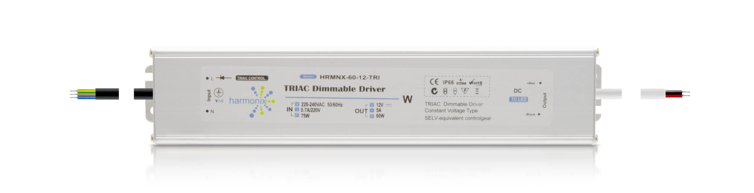12V-Konstantspannungs Netzteil-dimmbar 0-5A IP66