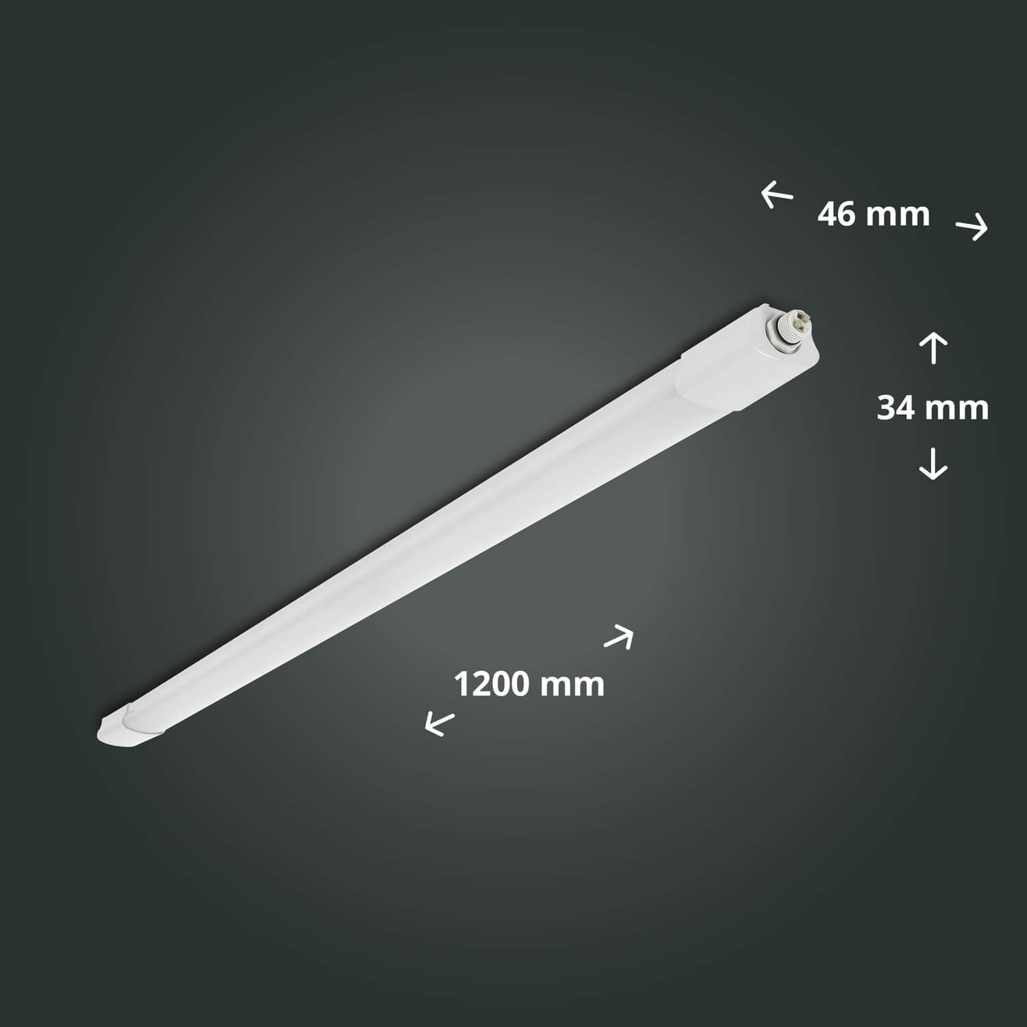 LED Feuchtraumleuchte tageslichtweiß 38W 120cm IP65 6500K 4560lm