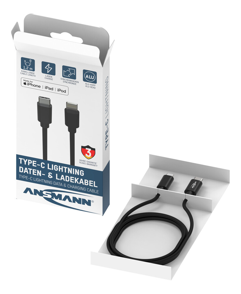 Flexible Ansmann USB-Daten und Ladekabel in hervorragender Qualität