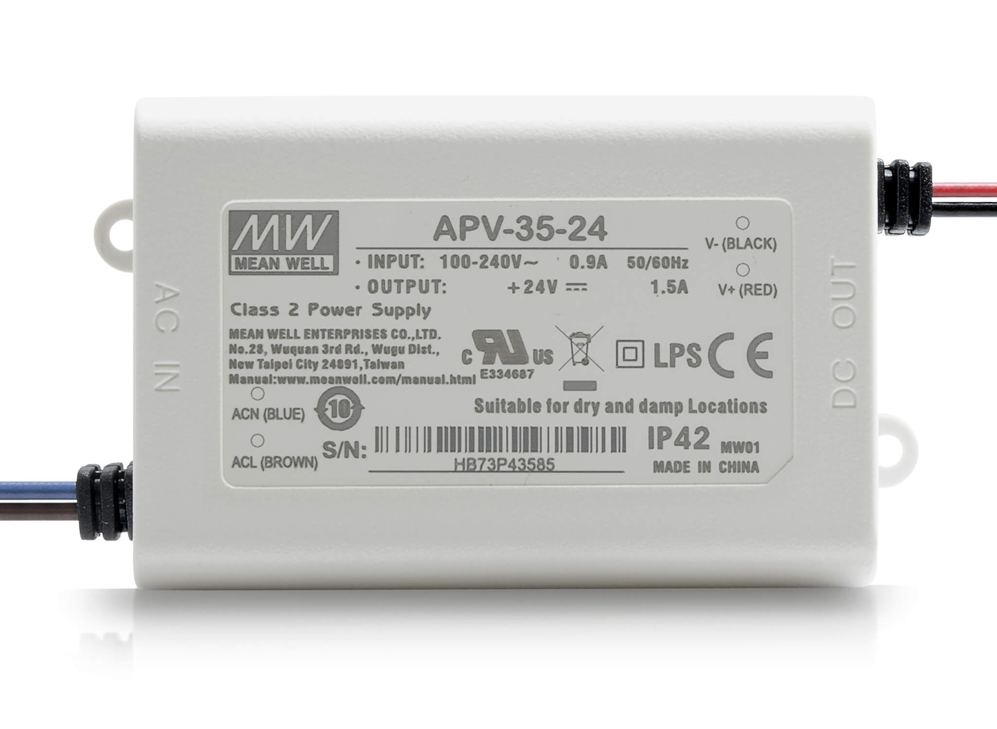 APV-35-24 Installationsnetzteil 24V DC