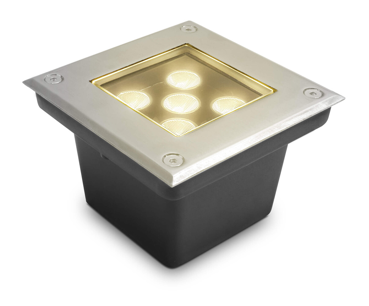 Hochwertiger LED Bodenstrahler von LED Universum, warmweißes Licht, ideal für den Innenbereich