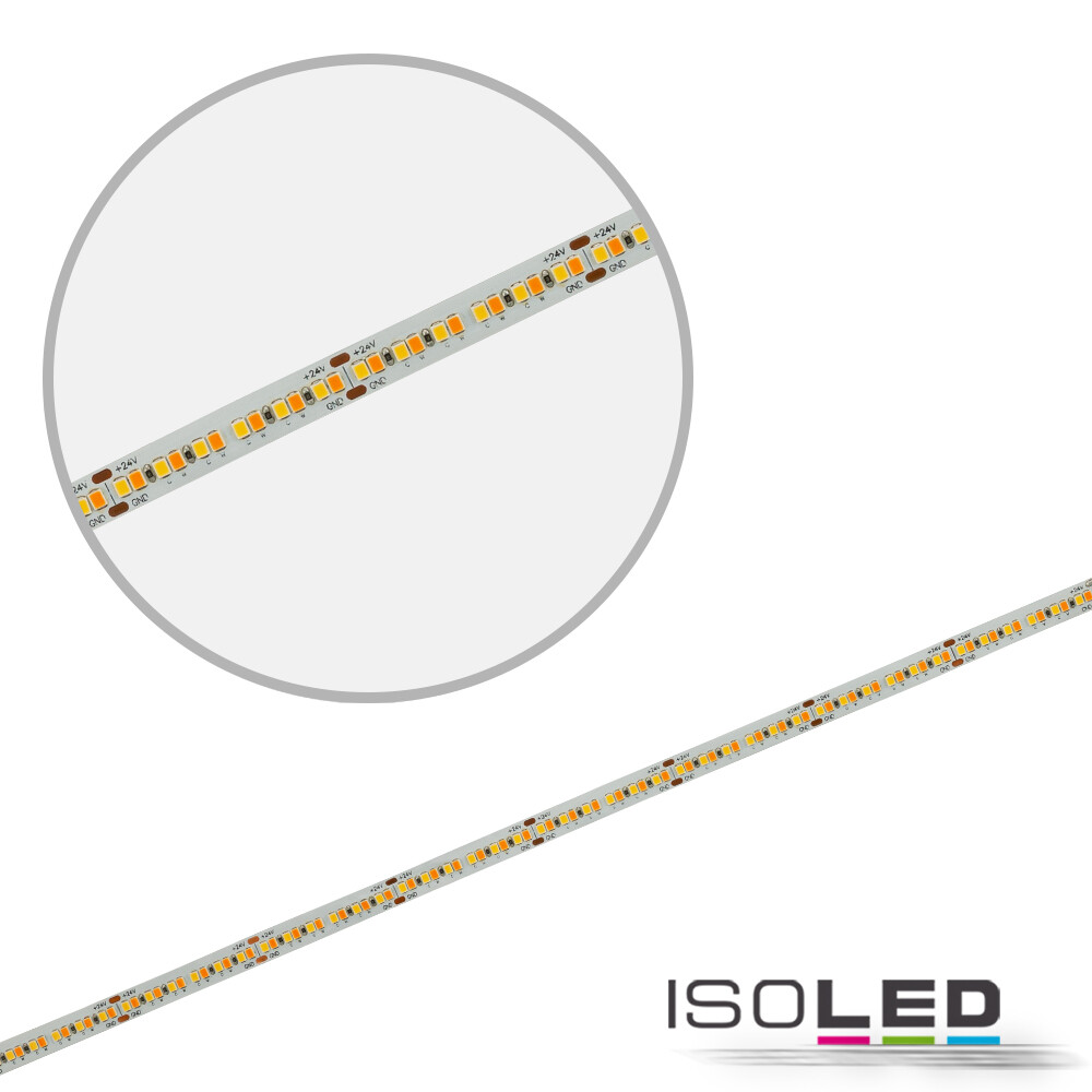Hochwertiger ISOLED LED Streifen in knackigem Weiß mit ausgezeichneter Ausleuchtung