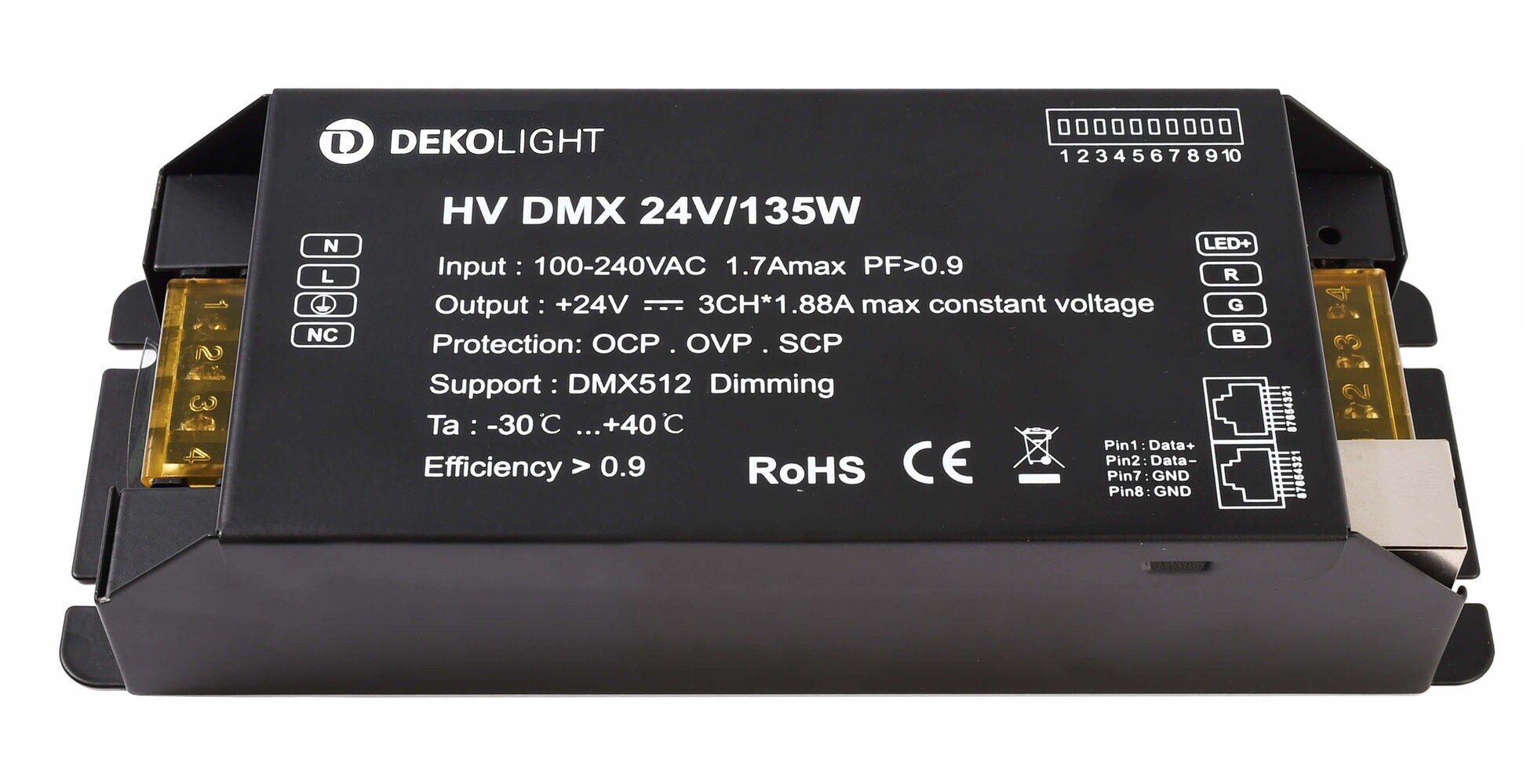 Hochwertiges LED Netzteil von der Marke Deko-Light, spannungskonstant und dimmbar