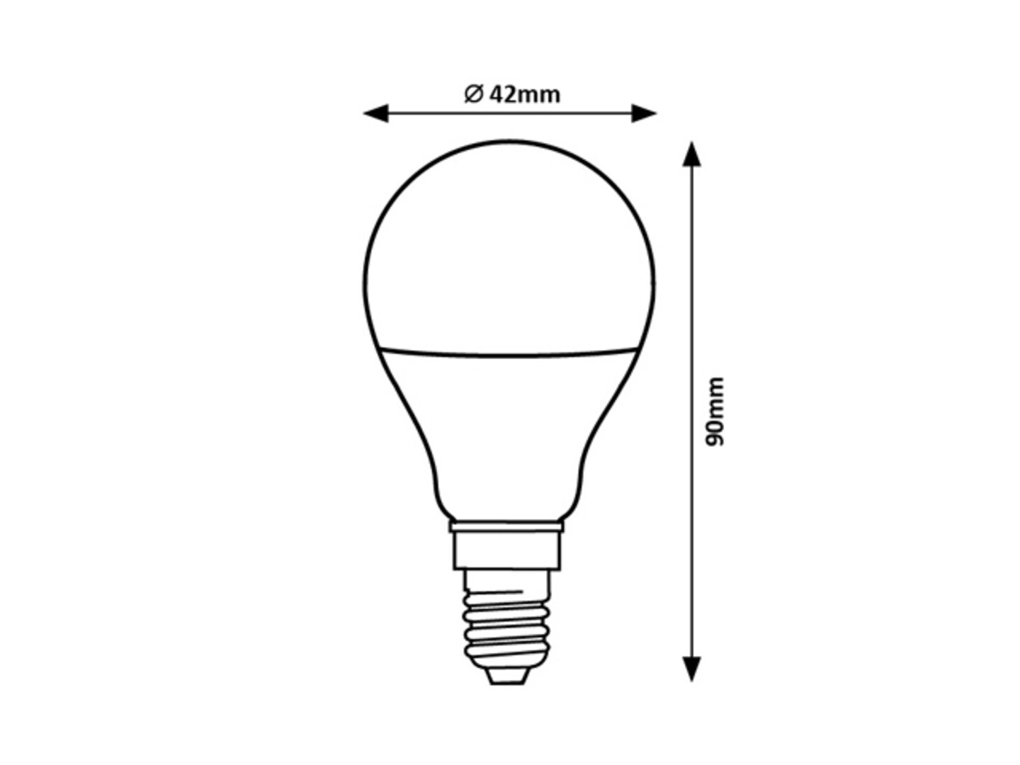 LED-Leuchtmittel 79072, E14, 9W, 4000K, 810lm, Kunststoff, weiß, neutralweiß, ø42mm