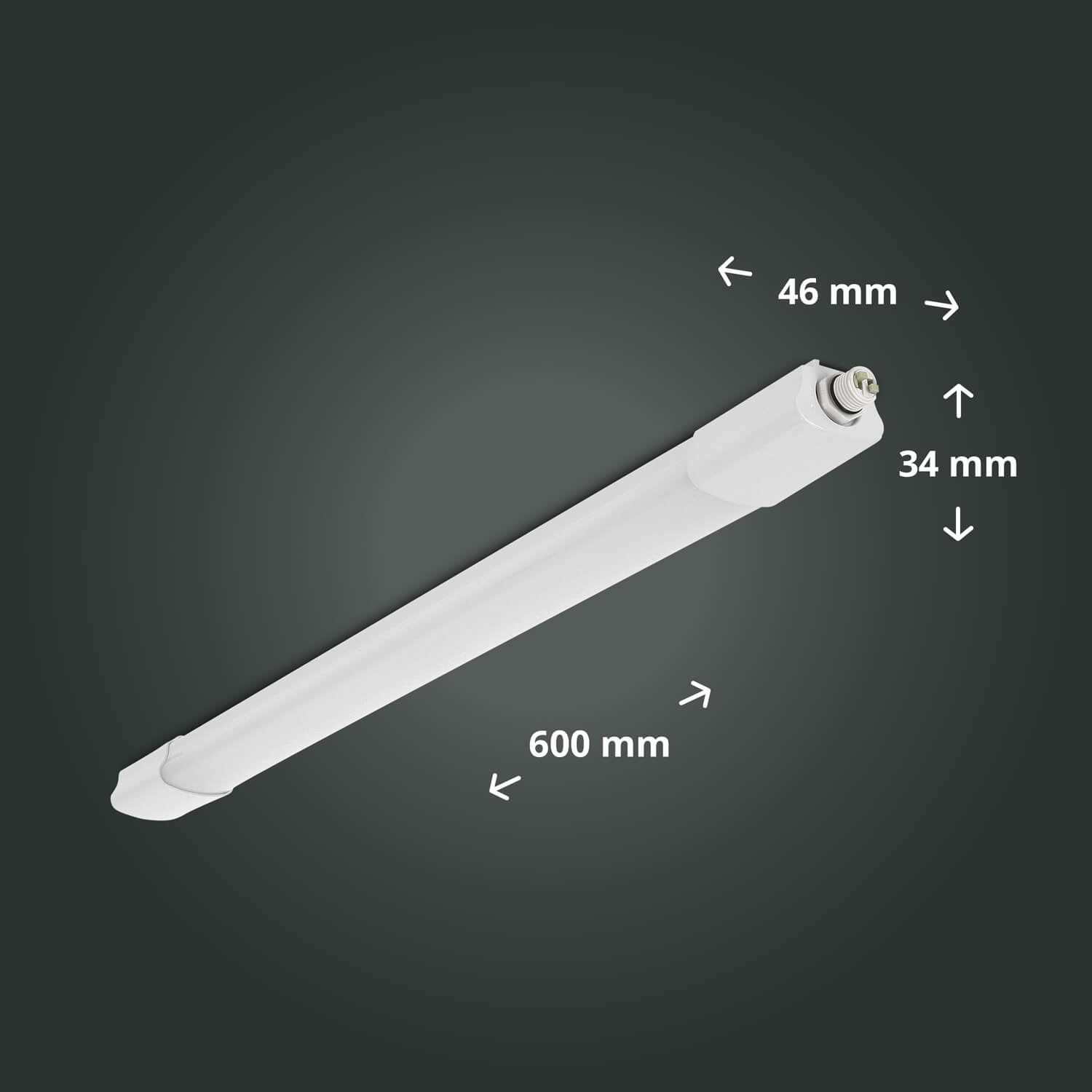 LED Feuchtraumleuchte tageslichtweiß 18W 60cm IP65 6500K 2160lm