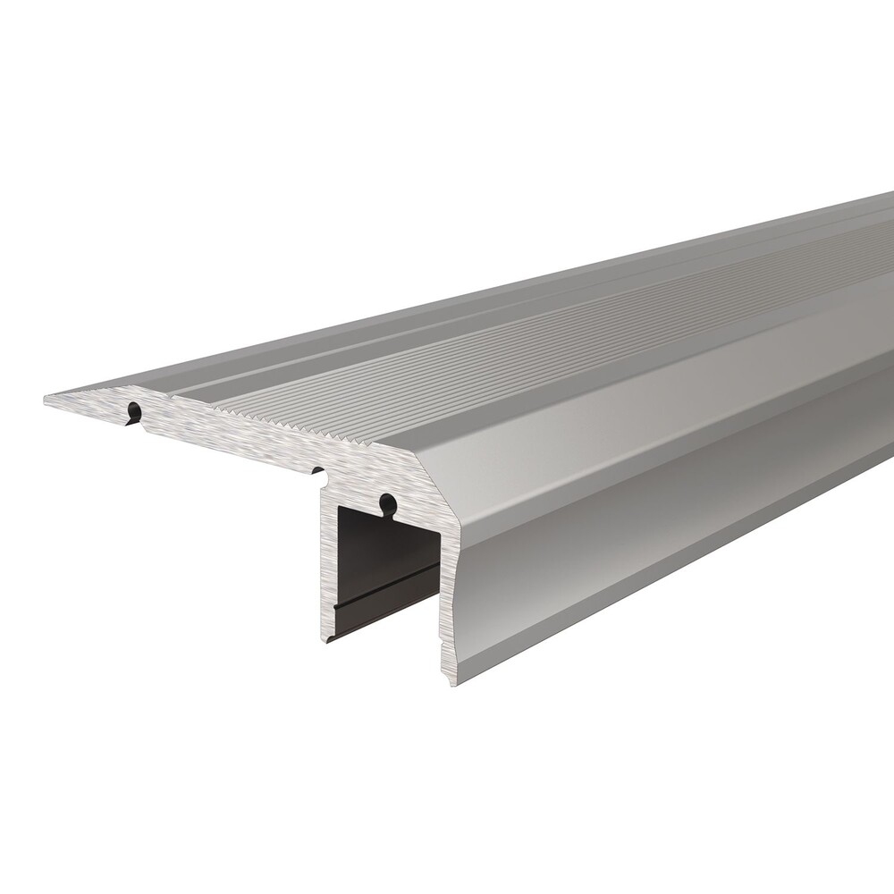 Silber mattes, attraktives Deko-Light LED-Profil für Treppenstufen