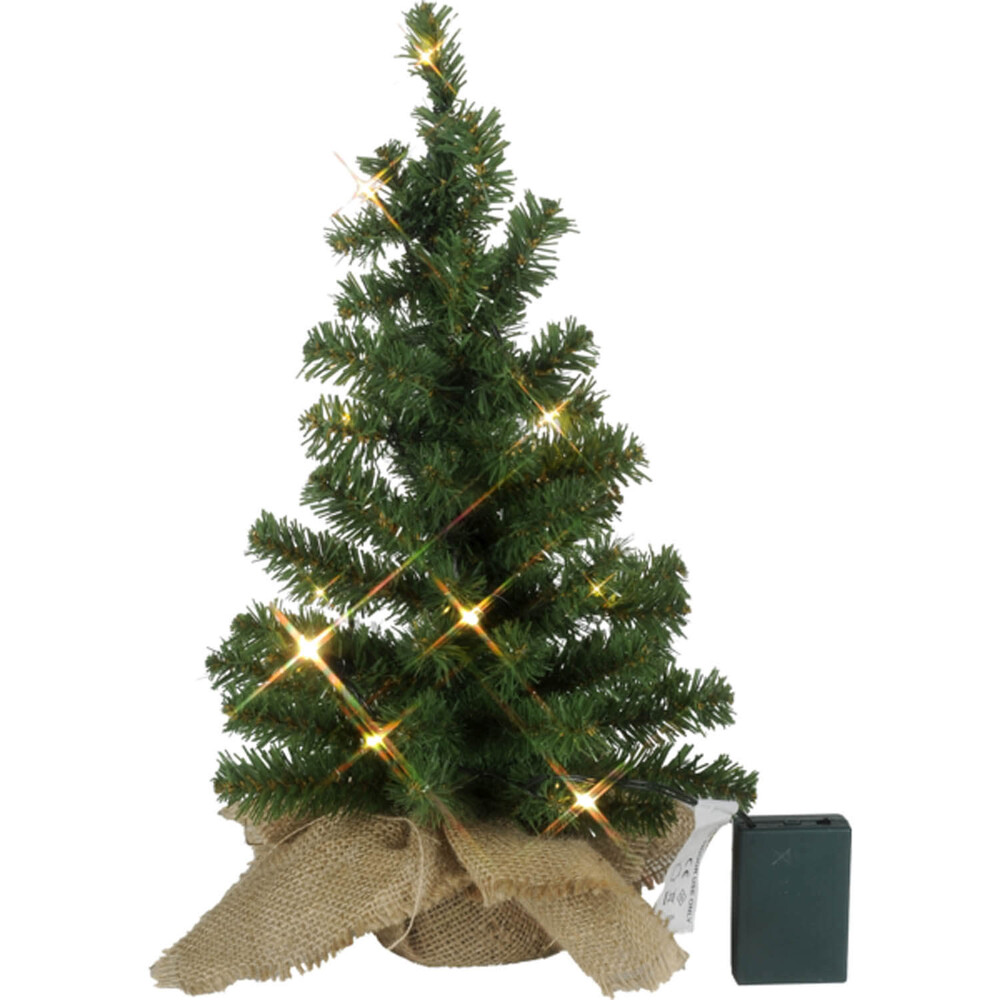 Elegant beleuchteter Lichterbaum Toppy von Star Trading mit dezenter warmweißer LED Beleuchtung