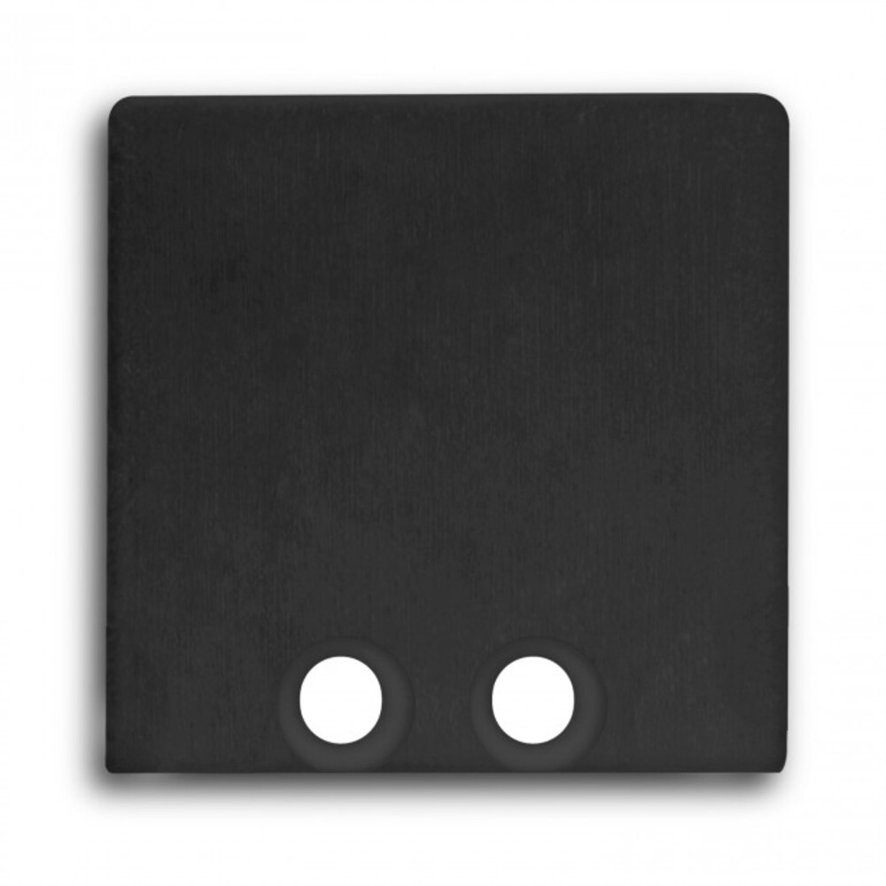 Hochwertige schwarze Endkappen aus Aluminium von GALAXY profiles zur Ergänzung der Profil PN8 Kollektion