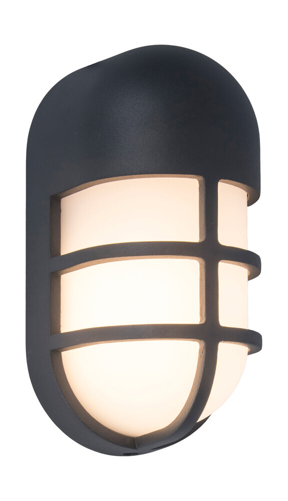 Elegante ECO-LIGHT BULLO LED Außenleuchte in glänzendem Grau
