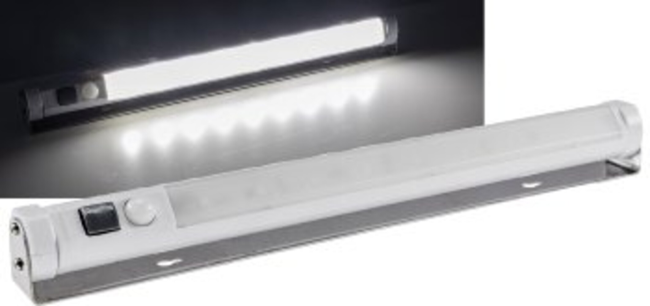 Moderne Unterbauleuchte von ChiliTec mit effizientem Bewegungsmelder und leuchtstarken SMD LEDs