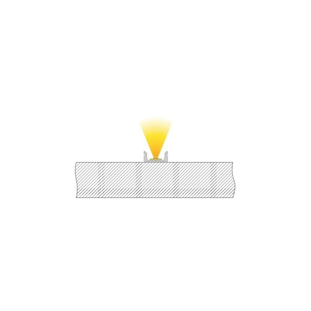Flaches weißes mattes LED-Profil von Deko-Light