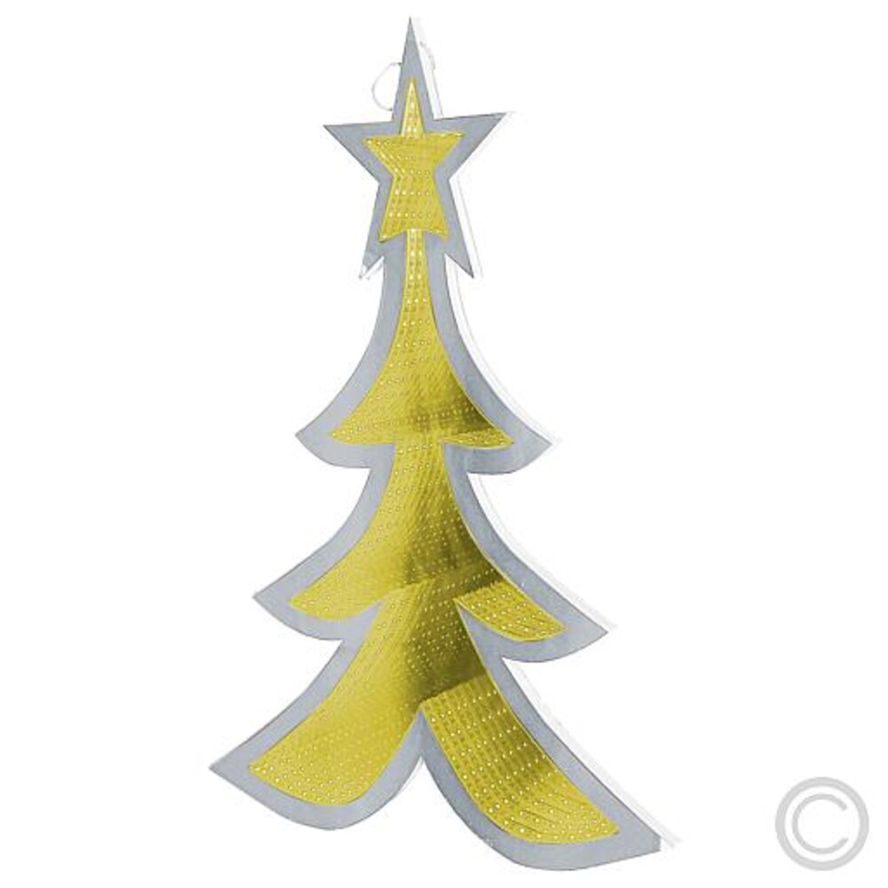 Eindrucksvoller Weihnachtsbaum von Lotti mit warm schimmerndem LED Infinity Mirror