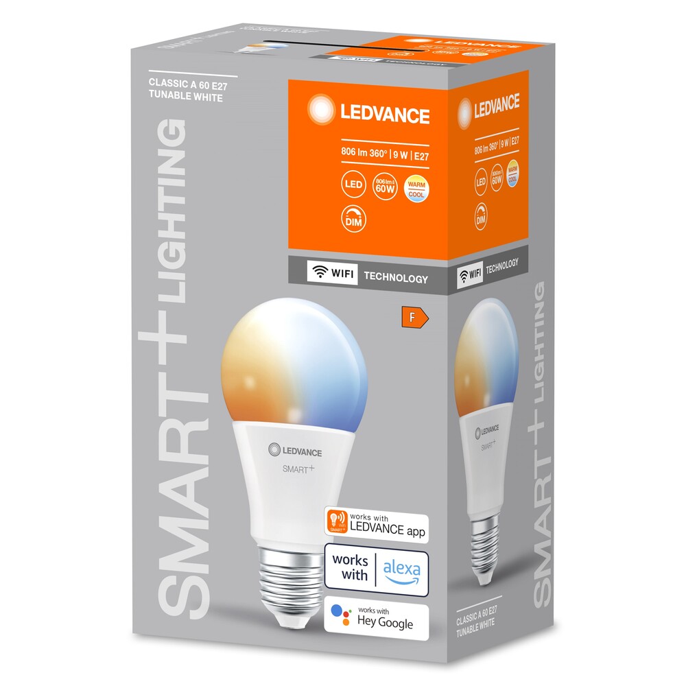 Hochwertiges, energieeffizientes Filament-Leuchtmittel von LEDVANCE füllt den Raum mit sanftem, einstellbarem Weißlicht