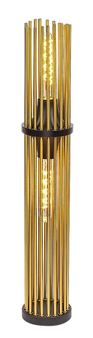 Stehlampe Roxas 74022, E27, Metall, schwarz-kupfer, rund, Modern, ø120mm