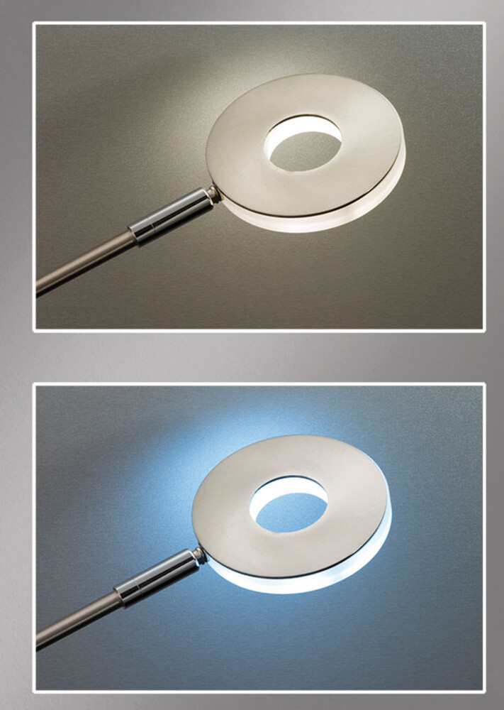 Stilvolle LED-Stehlampe von Fischer & Honsel beleuchtet den Raum effizient