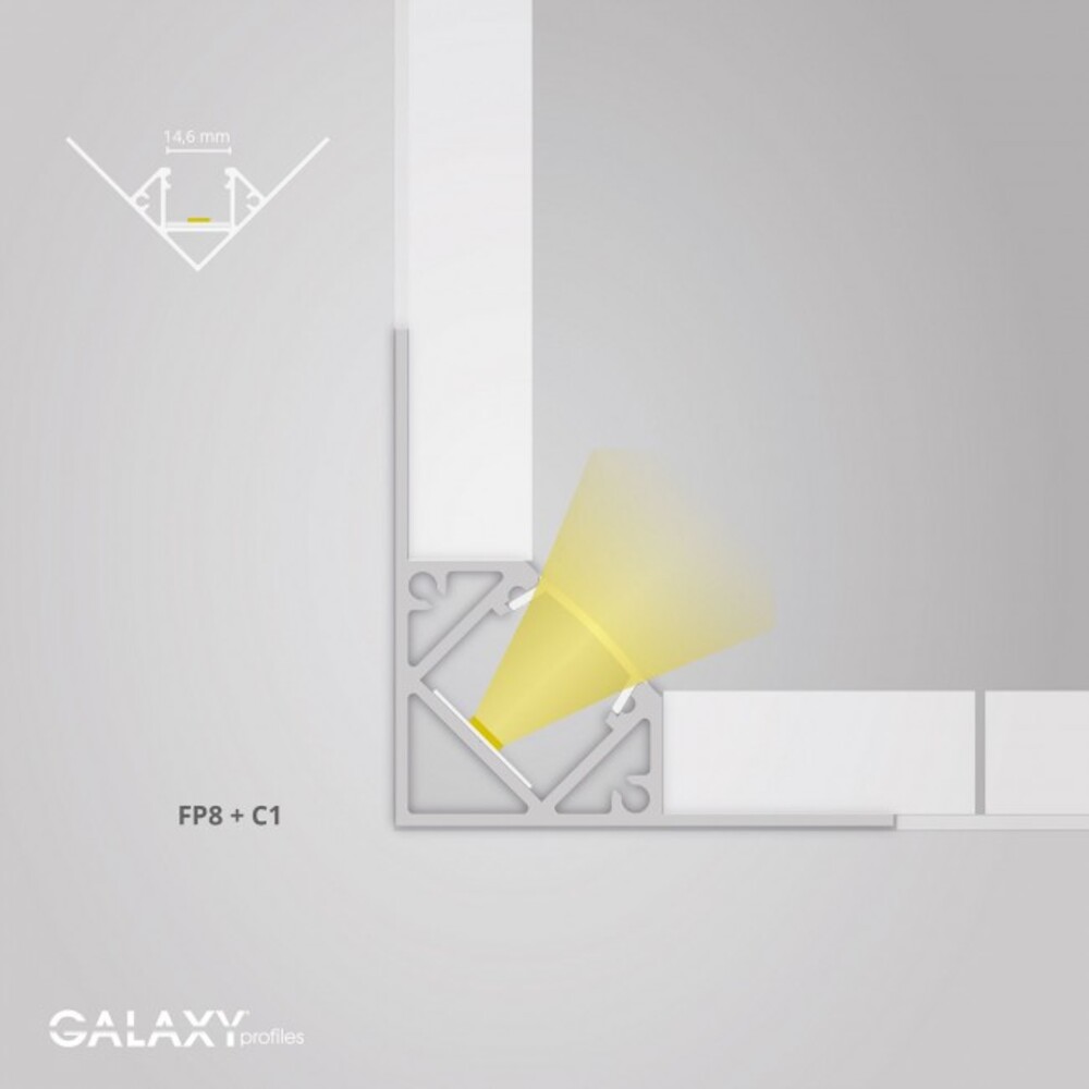 Elegantes und modernes LED Profil von GALAXY profiles