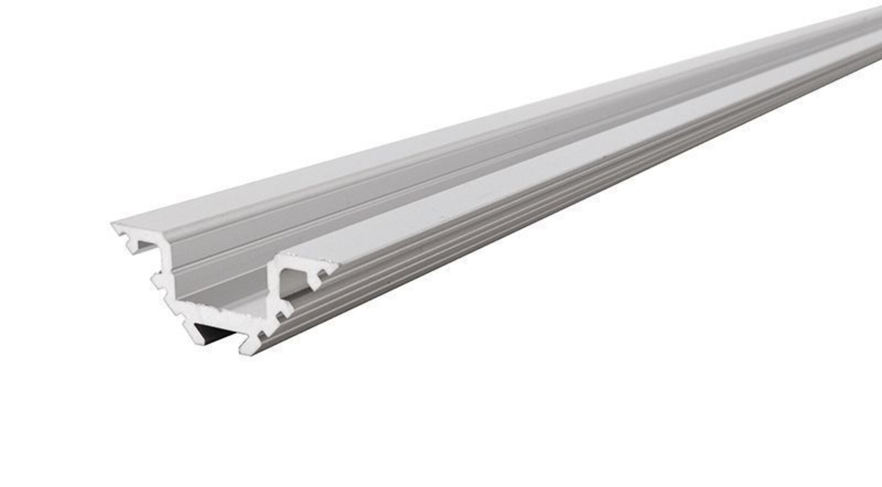 Elegantes, silber-mattes LED-Profil von Deko-Light in naturbelassenem Design, für 10-11,3 mm LED-Stripes