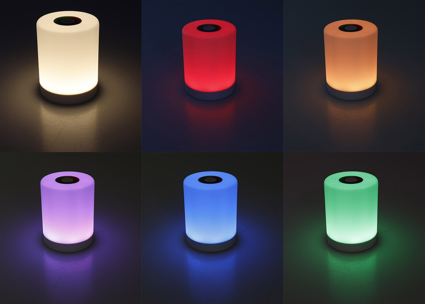 ChiliTec leuchtkräftige LED Tischleuchte mit praktischer Touch Funktion und stimmungsvoller RGB-Farbgebung