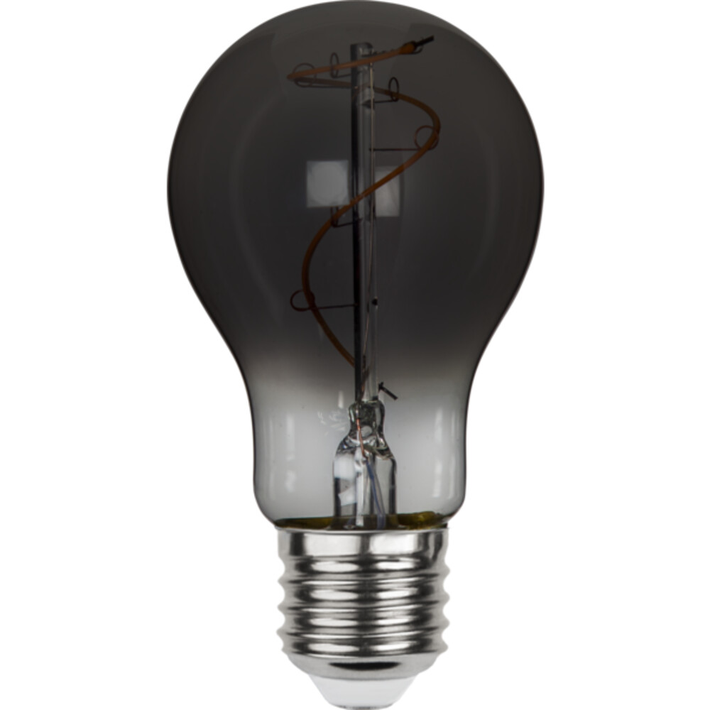 Elegantes rauchfarbenes LED-Leuchtmittel von Star Trading mit Edison-Optik und warmem Licht