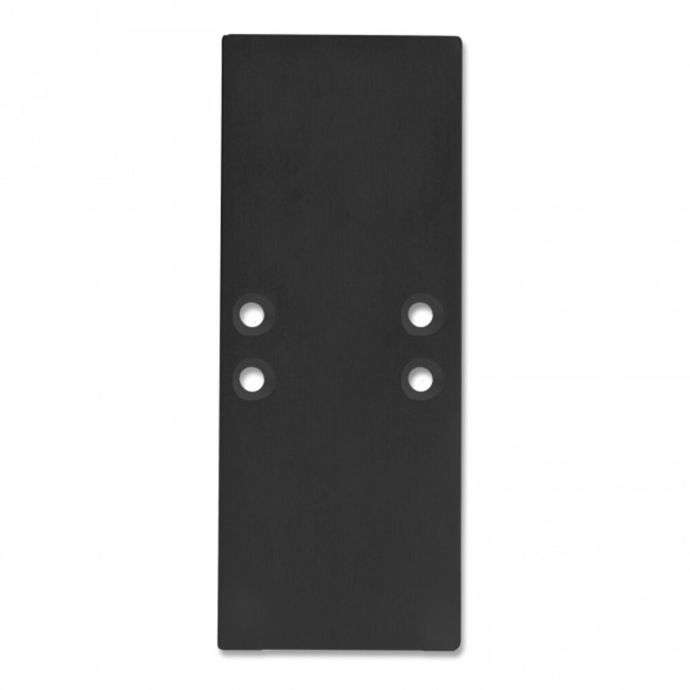 Elegante schwarze Endkappe aus Aluminium von GALAXY profiles