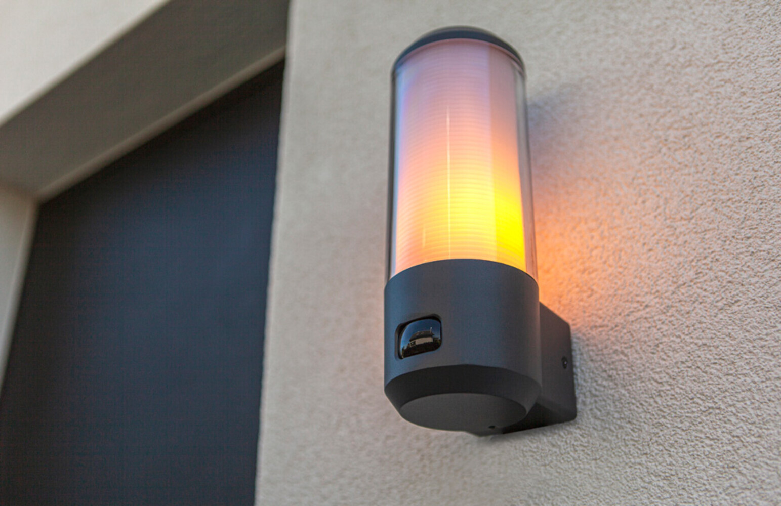 Stilvolle graue Außenwandleuchte HEROS von ECO-LIGHT mit energieeffizienten E27 LED max 15W