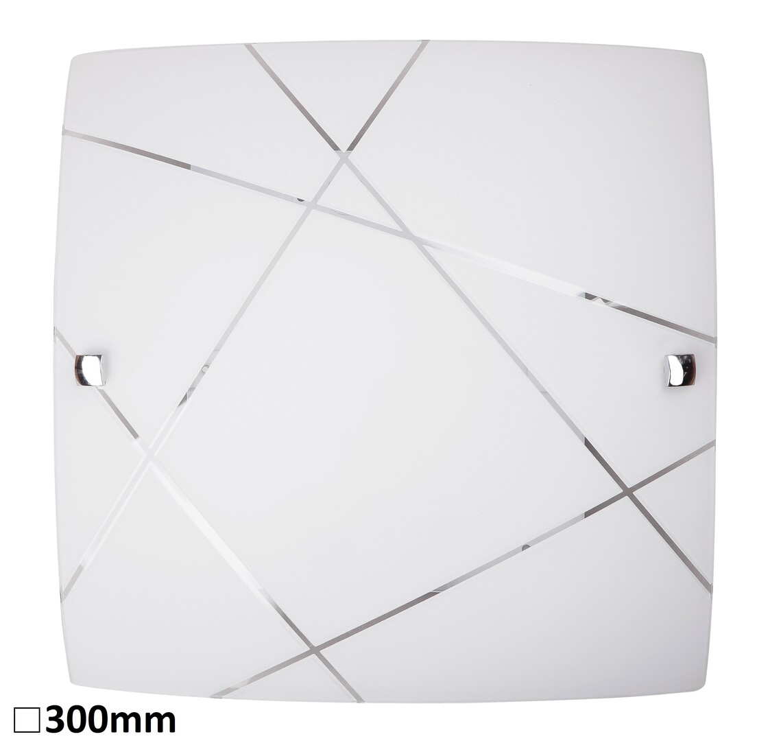 Deckenleuchte 1 Spot Phaedra 3698, E27, Metall, weiß, Modern, 30x30cm