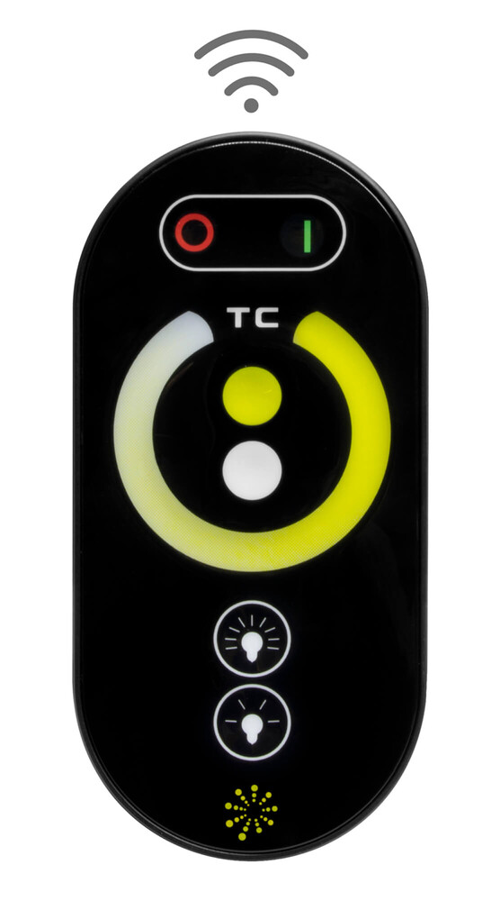                     Touch Funkfernbedienung und Controller Dimmer für CCT 2in1 LED Streifen
                                    